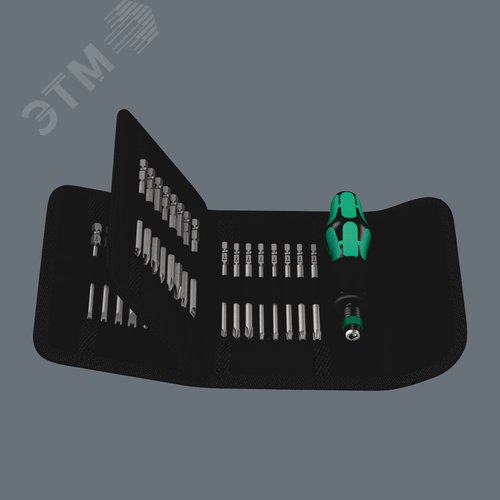 Набор бит с рукояткой-битодержателем и патроном Rapidaptor 33 предмета. Набор Kraftform Kompakt 62 - фото 9