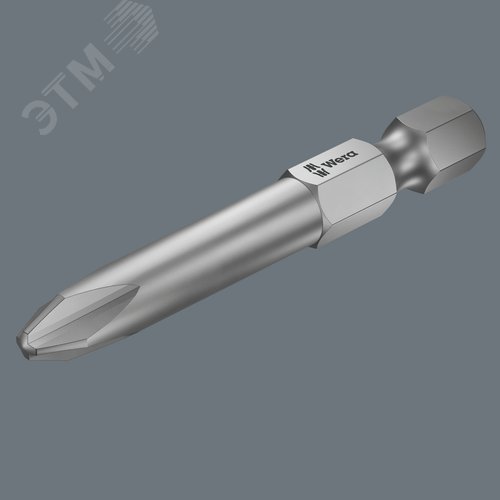 Бита 851/4 A PH сверхтвердая заостренные грани наконечника хвостовик 1/4 E 6.3 PH 0X89 мм - фото 2