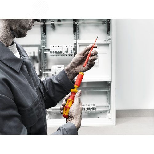 Отвертка-насадка сменная шлицевая 60 iS SL Набор Kraftform Kompakt VDE с зауженным стержнем 0.6X3.5X154 мм - фото 2