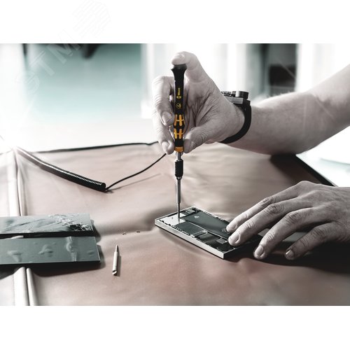 Ручка-битдержатель 1013 ESD Micro 97 мм 4 мм Halfmoon/HIOS - фото 2