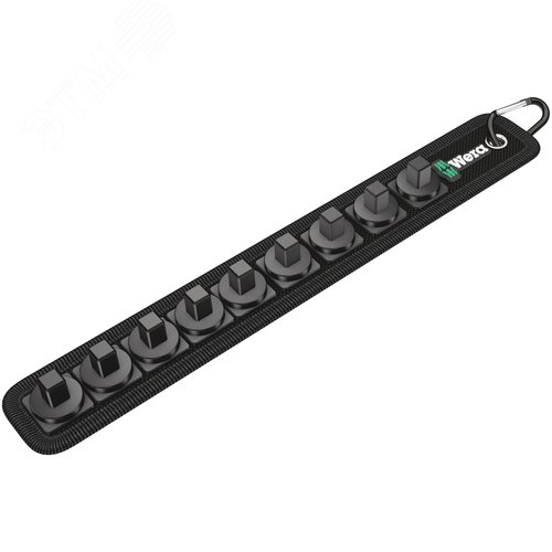 Изображение товара Пояс матерчатый Belt B 0/9 на 9 торцевых головок DR 3/8 пустой комплектация: 1x Belt B (матерчатый) на 9 инструментов неукомплектованный 45X310 мм 1x Набор полосок на липучках 30 200X30 мм (шт)