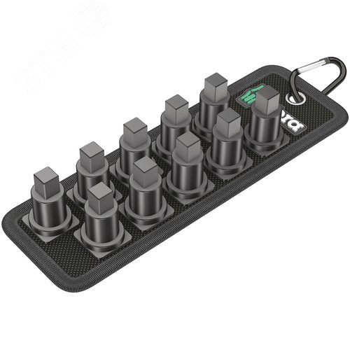 Прочный матерчатый пояс Belt B VDE на 10 отверточных головок DR 3/8 пустой неукомплектованный - фото 1