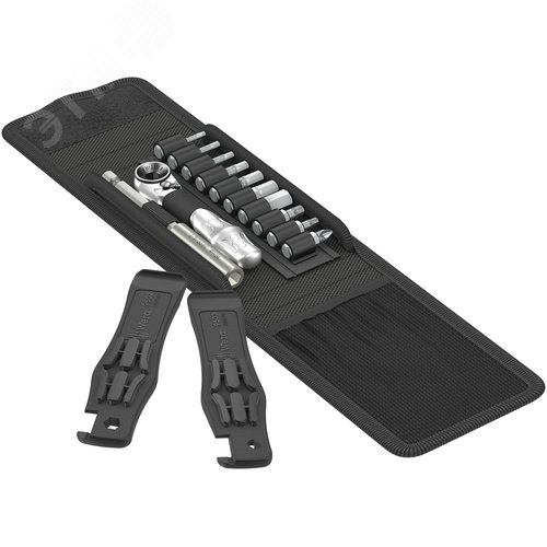 Набор Bicycle Set 1 бит с трещоткой 8001 A Zyklop Mini 12 предметов комплектация: 1x 8001 A Bit Ratchet 1/4X87 мм 1x 899/4/1 Универсальный держатель 1/4X100 мм 1x 851/1 Z Насадки PH 2X25 мм 2x 867/1 TORX Насадки: TX 10x25 TX 25x25 7x 840/1 Z Насадки: 2.0x - фото 1