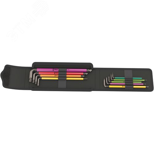 Набор Bicycle Set 4 Г-образных ключей для винтов с внутренним шестигранником с шаром / TORX 9 предметов комплектация: 2x 950 SPKL Multicolour Г-образный ключ метрический: 2.0x101 2.5x112 5x 950 SPKL HF Multicolour Г-образный ключ с функцией фиксации крепе - фото 1