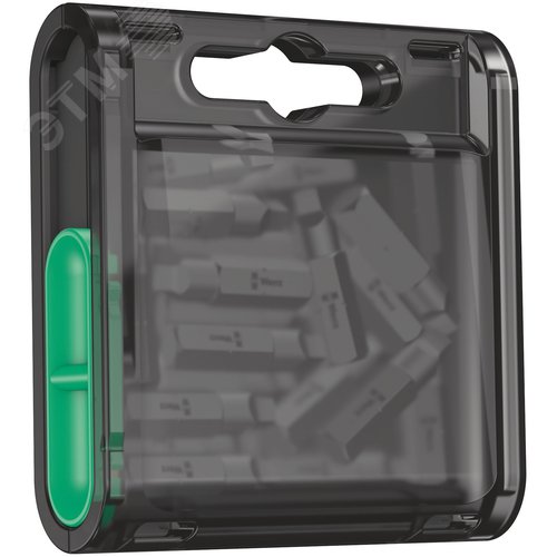 Набор бит под внутренний квадрат 868/1 Z V Bit-Box 20 Robertson #2 с функцией фиксации крепежа вязкая твёрдость хвостовик шестигранный 1/4 C 6.3 20 шт # 2X25 мм - фото 2