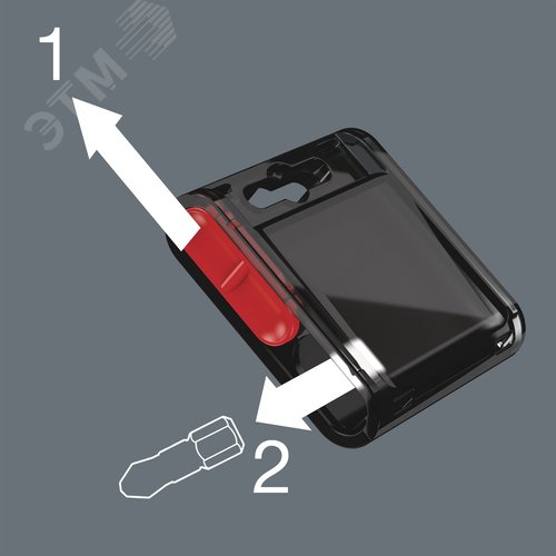 Набор бит ударных 855/1 IMP DC Impaktor Bit-Box 15 PZ 2 алмазное покрытие хвостовик шестигранный 1/4 C 6.3 PZ 2X25 мм 15 шт - фото 3