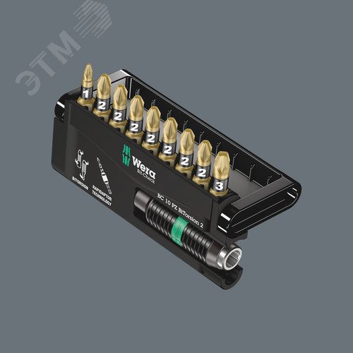 Набор бит биторсионных с битодержателем 10 предметов. Bit-Check 10 PZ BiTorsion 2 - фото 3