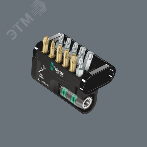 Набор бит с битодержателем Bit-Check 12 Wood 1 SB для работ по дереву 12 предметов с держателем-еврослот для подвеса комплектация: 1x 887/4 RR Универсальный держатель Rapidaptor с кольцевым магнитоммагнитным кольцом 1/4X57 мм 4x 855/1 TH Насадки: PZ 1x25  - фото 3