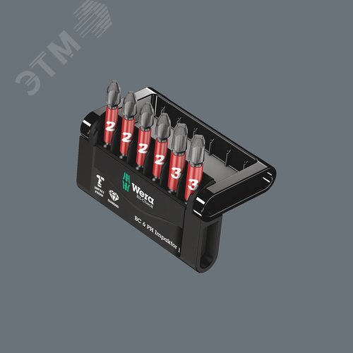 Набор ударных бит с битодержателем Bit-Check 6 PH Impaktor 1 6 предметов - фото 3