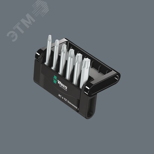 Набор бит Bit-Check 6 TX Universal 1 SB универсальное применение 6 предметов с держателем-еврослот для подвеса комплектация: 6x 867/4 Z TORX Насадки: TX 10x50 TX 15x50 TX 20x50 TX 25x50 TX 30x50 TX 40x50 - фото 3