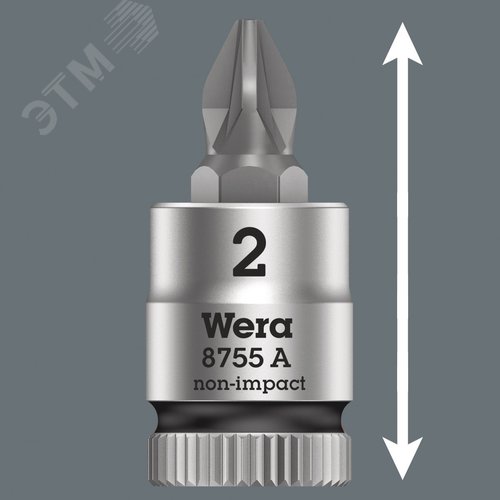 Головка торцевая 8755 A PZ Zyklop со вставкой Pozidriv DR 1/4 PZ 1X28 мм - фото 5