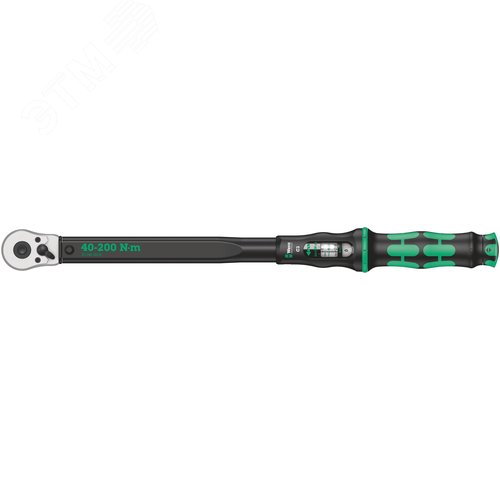 Изображение товара Ключ динамометрический с трещоткой с реверсом квадрат 1/2 DR 40-200 Нм погрешность ± 3% 510 мм. Click-Torque C 3 (шт)