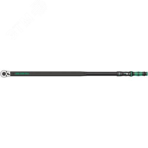 Изображение товара Ключ динамометрический с трещоткой с реверсом квадрат 3/4 DR 200-1000 Нм погрешность ± 3% 1250 мм. Click-Torque E 1 (шт)
