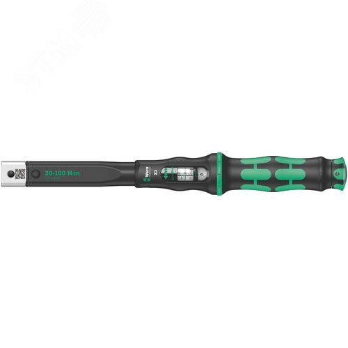 Ключ динамометрический для сменных насадок гнездо 9x12 мм 20-100 Нм погрешность ± 3% 372 мм. Click-Torque X 3 - фото 1