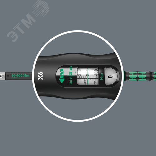 Ключ динамометрический для сменных насадок гнездо 14x18 мм 80-400 Нм погрешность ± 2% 655 мм. Click-Torque X 6 - фото 6