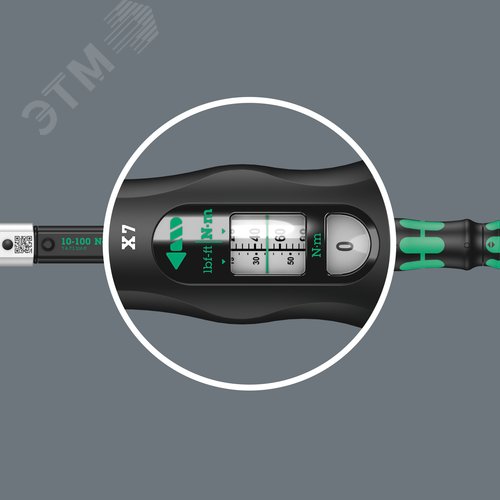 Ключ динамометрический  для сменных инструментов, 10-100 Нм, Click-Torque X 7 - фото 6