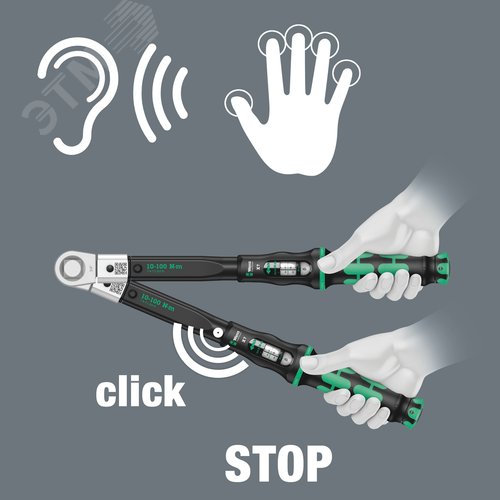 Ключ динамометрический  для сменных инструментов, 10-100 Нм, Click-Torque X 7 - фото 8