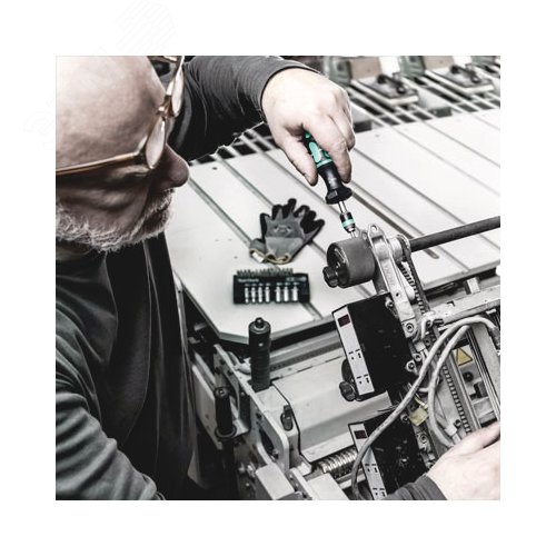 Отвёртка динамометрическая регулируемая 7441 Kraftform 1.20-3.00 Нм с быстрозажимным патроном Rapidaptor для бит с шестигранным хвостовиком 1/4 C 6.3 и E 6.3 погрешность ± 6% - фото 3