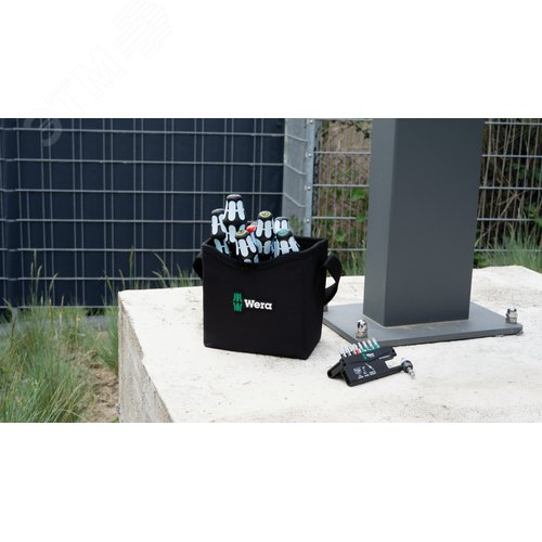 Набор бит с битодержателем Bit-Check 10 Stainless 1 SB нержавеющая сталь 10 предметов с держателем-еврослот - фото 2