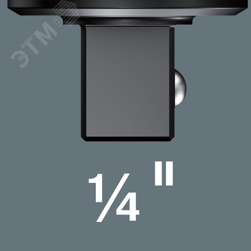 Насадка-трещотка 7772 A с реверсом 1/4 DR под посадочное гнездо 9x12 мм для динамометрических ключей Click-Torque серий X и XP - фото 4