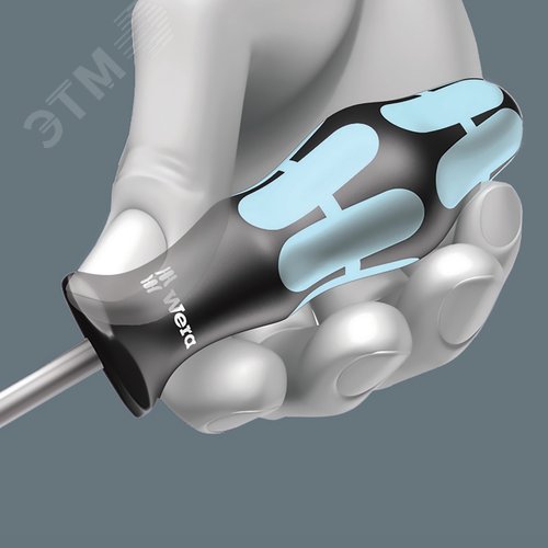 Набор отверток 3334/3355/6 нержавеющая сталь + подставка 6 предметов - фото 10