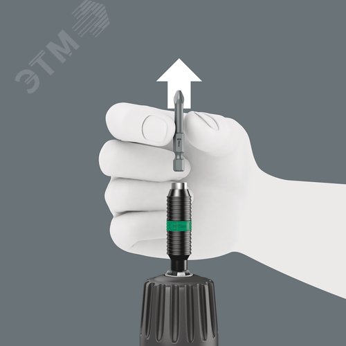 Битодержатель 897/4 R BiTorsion Rapidaptor с быстрозажимным патроном хвостовик 1/4 E 6.3 1/4X75 мм - фото 7