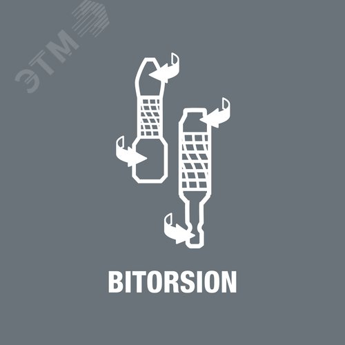 Бита биторсионная 867/1 BDC TORX SB алмазное покрытие хвостовик 1/4 C 6.3 TX 15X25 мм с держателем-еврослот - фото 3