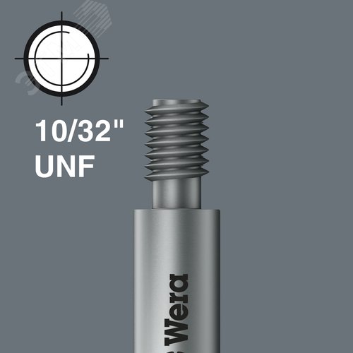 Бита 851/16 Z PH вязкая твердость хвостовик с резьбой 10/32 UNF PH 2X44.5 мм - фото 2