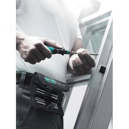 Набор бит с рукояткой-битодержателем и патроном Rapidaptor 11 предметов. Набор Kraftform Kompakt 41 - фото 2