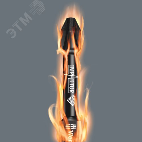 Набор ударных бит с битодержателем Bit-Check 10 Impaktor 2 10 предметов - фото 5