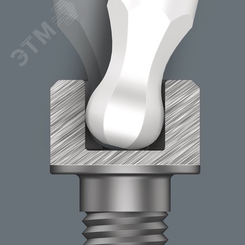 Отвертка шестигранная для прецизионных работ 2052 Micro с шаром 1.3X60 мм - фото 3