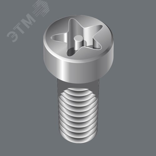 Бита 5-лучевая без отверстия под штифт вязкая твёрдость хвостовик шестигранный 1/4 E 6.3 3 IPR x 50 мм. 867/4 Z IPR TORX PLUS (5-lobe TORX) - фото 2