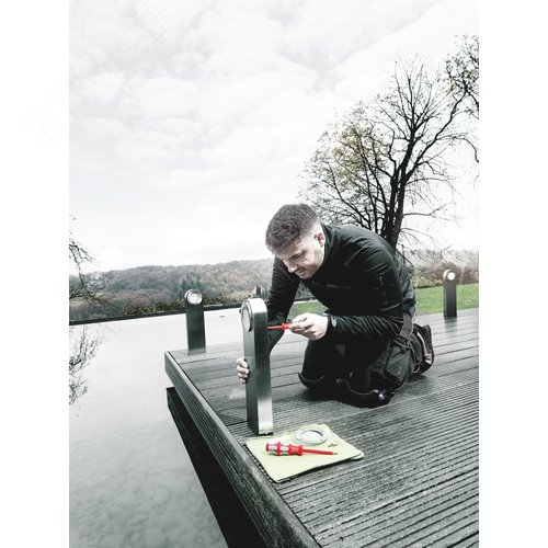 Отвертка диэлектрическая шлицевая из нержавеющей стали 1X5.5X125 мм. 3160 i SL VDE - фото 3