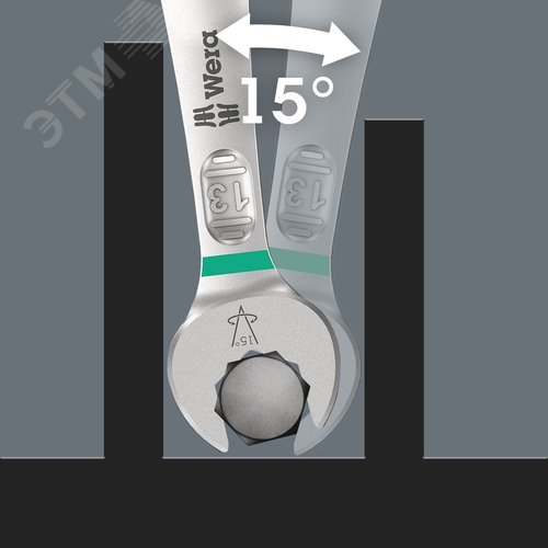 Ключ гаечный комбинированный 6003 Joker 16X182 мм - фото 4