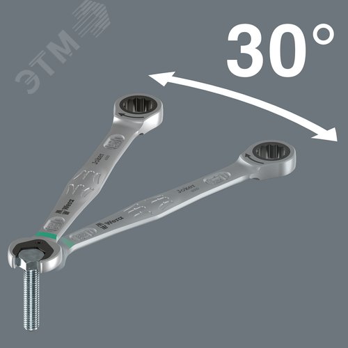 Ключ гаечный 6000 Joker комбинированный с трещоткой 10X159 мм - фото 7