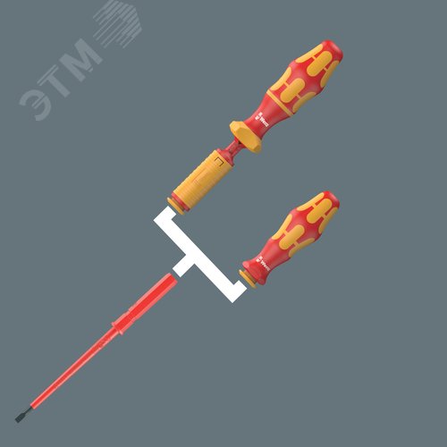 Отвертка-насадка сменная PlusMinus 62 i PH/S Набор Kraftform Kompakt VDE # 2X154 мм - фото 4