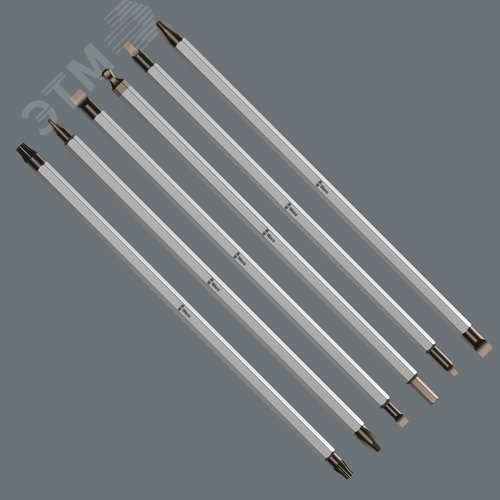 Конец рабочий комбинированный 84 HEX/HEX Vario для рукоятки-держателя - шестигранник с шаром/шестигранник 4X4X175 мм - фото 2