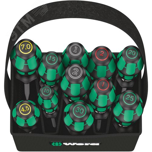 Набор отвёрток в сумке 11 предметов Kraftform 2go 300 - фото 2