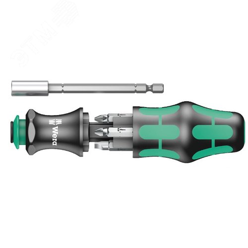 Набор бит с битодержателем, 7 пр. + открывалка Kraftform Kompakt 28 - фото 2