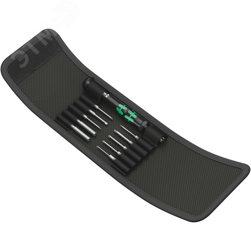 Набор Набор Kraftform Kompakt Micro 11 Electronics 1 11 предметов комплектация: 1x 1013 Kraftform Micro Рукоятка-держатель для насадок 97 мм 3x 851/9 C J PH Насадки Halfmoon: PH 000x44 PH 00x44 PH 0x44 1x 867/9 C TORX Насадки TX 8X44 мм 1x 867/9 C IP TORX - фото 1