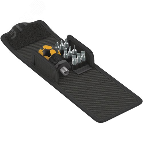 Набор короткой антистатической отвёртки и насадок 10 предметов. Набор Kraftform Kompakt Stubby ESD 1 - фото 1