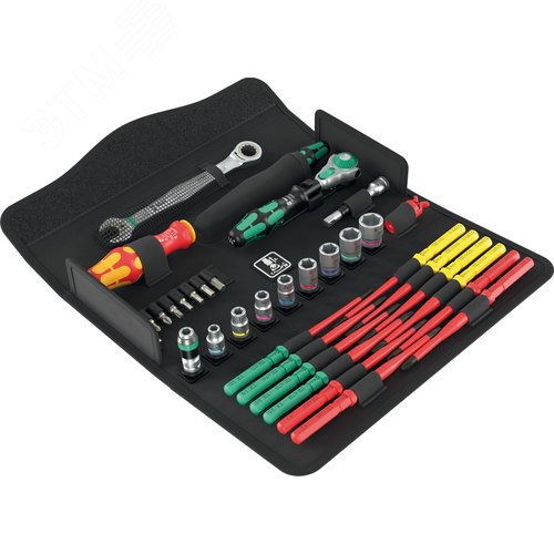 Набор инструмента для электриков Набор Kraftform Kompakt W Imperial 1 сервисный VDE. 35 предметов комплектация: 1x 817 VDE Kraftform Рукоятка-держатель 9X102 мм 1x Набор Kraftform Kompakt VDE 60 i 0.4X2.5X154 мм 3x Набор Kraftform Kompakt - фото 1