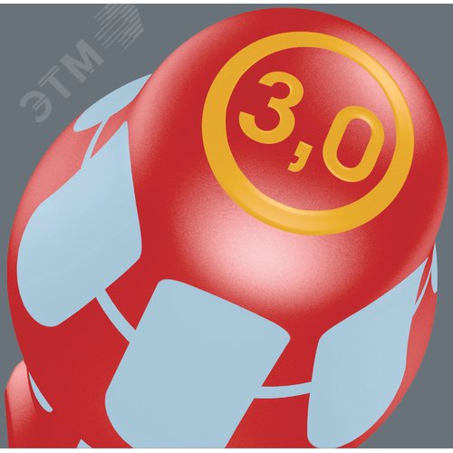 Отвертка диэлектрическая шлицевая из нержавеющей стали 1X5.5X125 мм. 3160 i SL VDE - фото 2