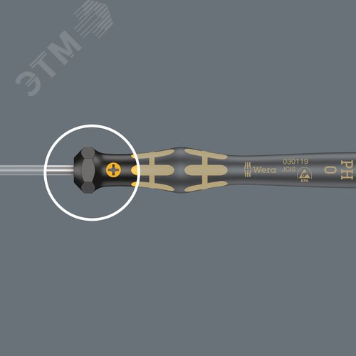 Отвертка торцевая антистатическая для прецизионных работ 1569 ESD Micro 5.5X60 мм - фото 5