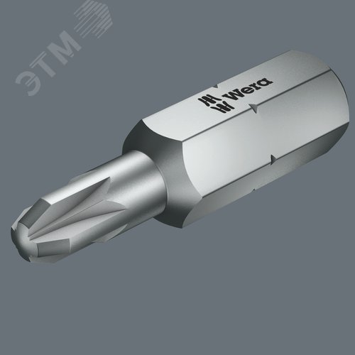 Бита 855/1 RZ PZ вязкая твердость узкий стержень для гипсокартона хвостовик 1/4 C 6.3 PZ 2X25 мм - фото 2