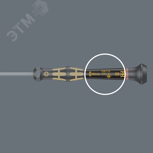 Отвертка антистатическая для прецизионных работ 1567 TORX ESD Micro TX 6X40 мм - фото 7