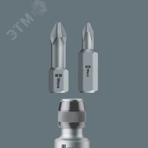 Переходник с быстрозажимным патроном для бит 5/16 C 8 хвостовик квадрат DR 3/8 50 мм. 784/B/2 - фото 2