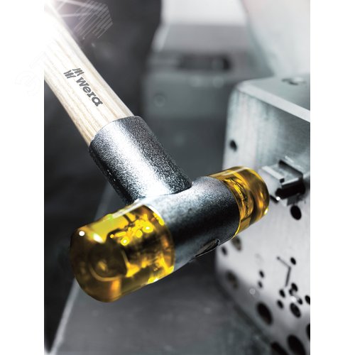 Киянка со сменными бойками из пластика Cellidor #1 диаметр головы 23 мм длина головы 76 мм длина 250 мм - фото 2