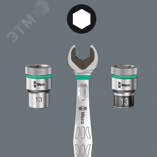 Набор с трещоткой 26 предмета DR 1/4 . Набор Kraftform Kompakt Zyklop Speed - фото 9