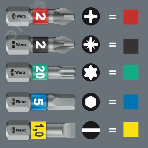 Набор ударных бит с битодержателем Bit-Check 10 Impaktor 2 10 предметов - фото 10